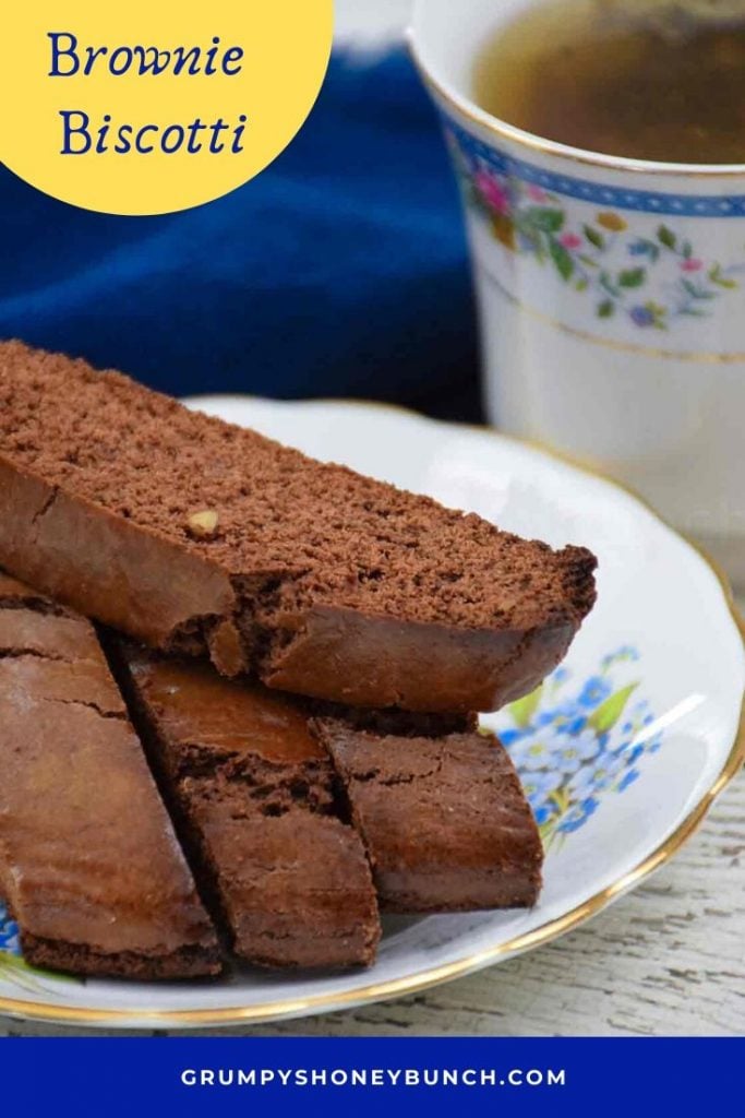 Pinnable Image for Brownie Biscotti