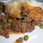 Cottage Pie serving on a plate