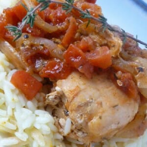 Chipotle Chicken over rice