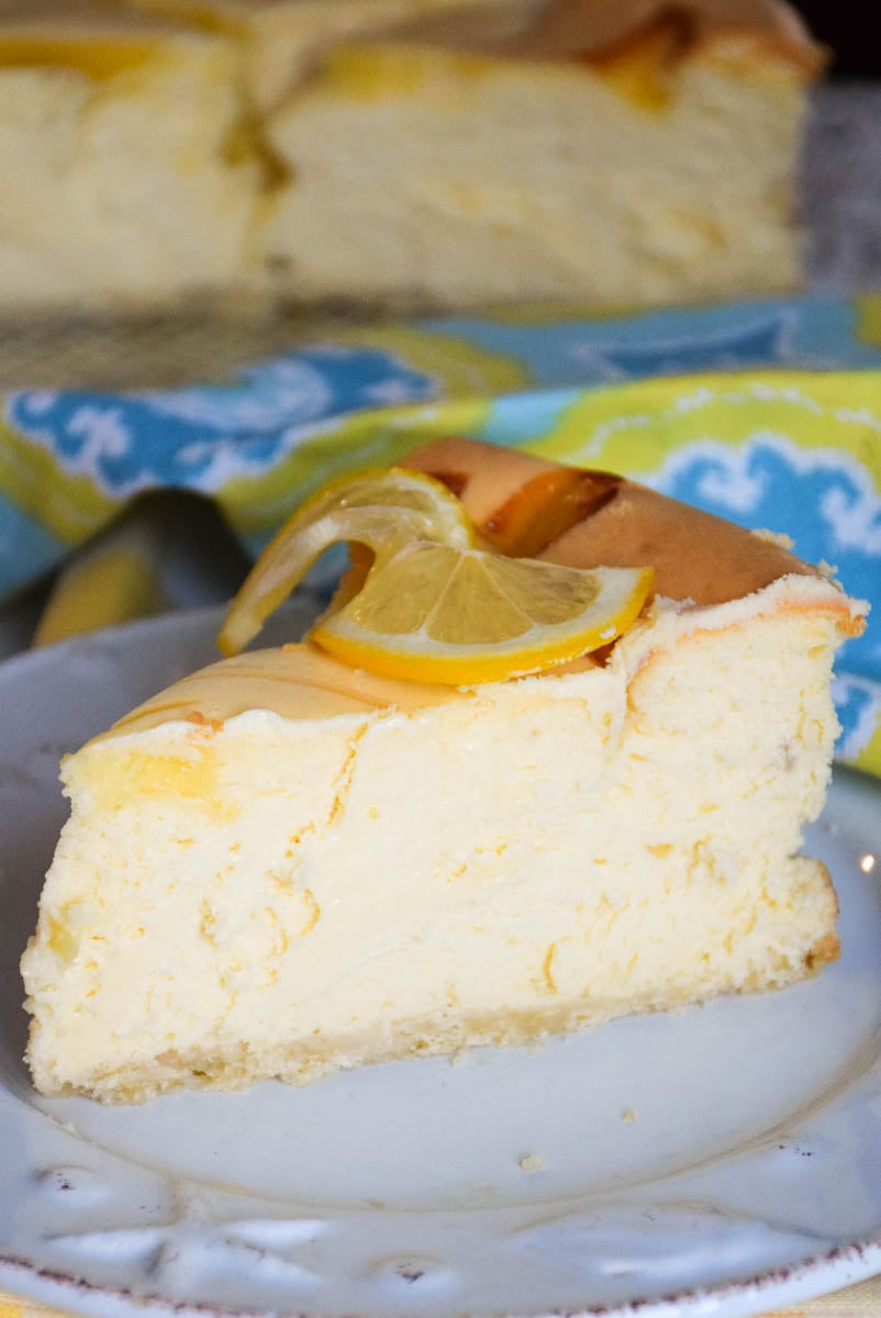 Lemon Swirl Cheesecake.