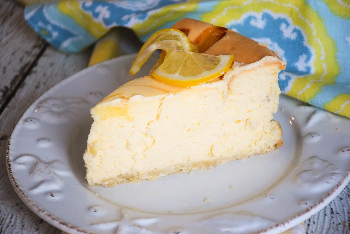 Lemon Swirled Cheesecake