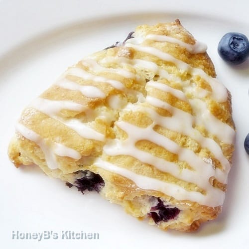 Overhead view of the scone recipe