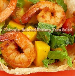 Chipotle-Rubbed Shrimp Taco Salad