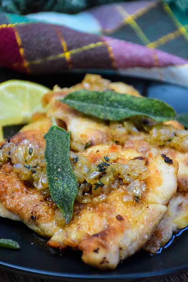 Sauteed Chicken with Sage Browned Butter Sauce