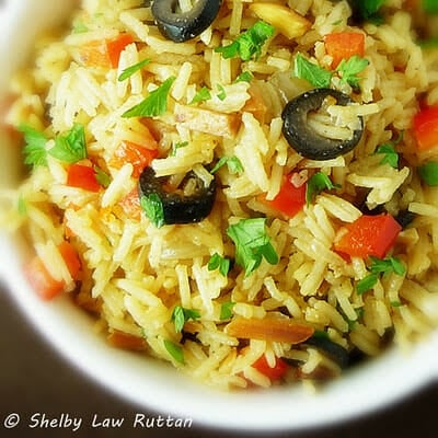 Saffron Almond Rice Pilaf