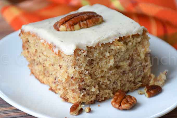 Banana Cake with Browned Butter Maple Frosting - Grumpy's Honeybunch