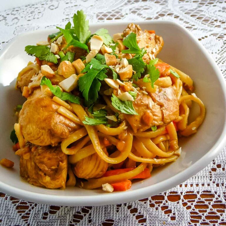 Thai Peanut Chicken and Noodles Grumpy's Honeybunch