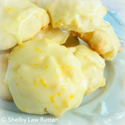 Pineapple Cookies with Orange Glaze