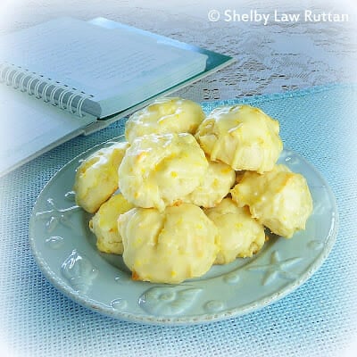 Pineapple Cookies with Orange Glaze