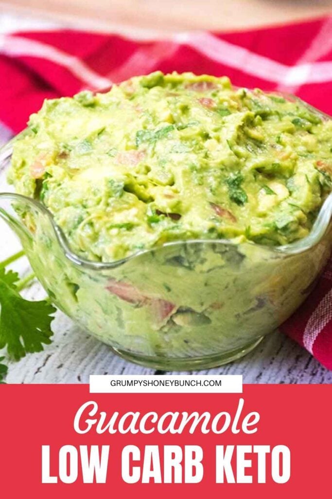 pinnable image for homemade guacamole recipe