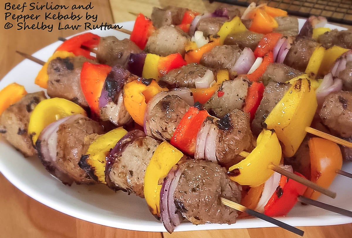 Beef Sirloin and Bell Pepper Kebabs