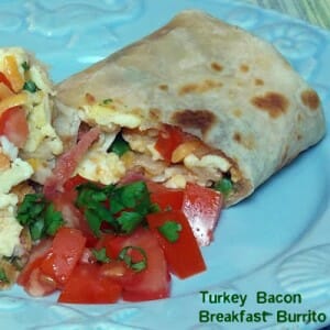 Turkey Bacon Breakfast Burrito