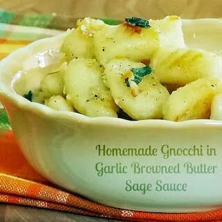 Homemade Gnocchi with Browned Butter Sage