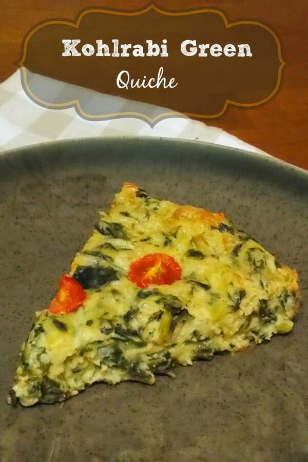 Kohlabri Green Quiche