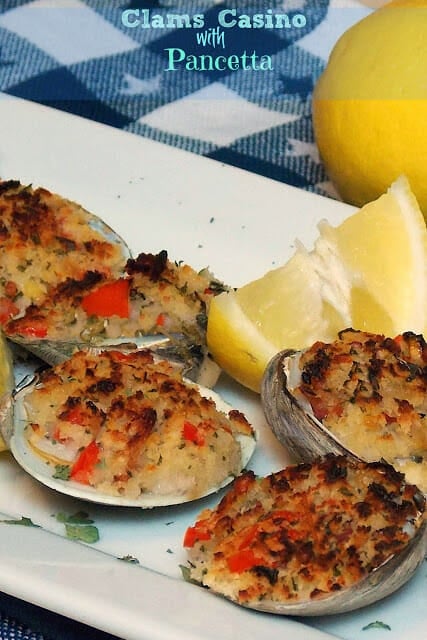 Clams Casino with Pancetta