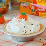 Pumpkin Cream Pie in a mini graham cracker pie crust.