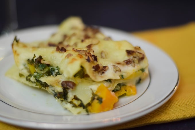 Butternut Squash Kale Lasagna