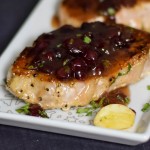 Pork Loin Steaks with Cranberry Tarragon Sauce
