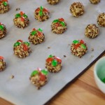 Poinsettia Ball Cookies
