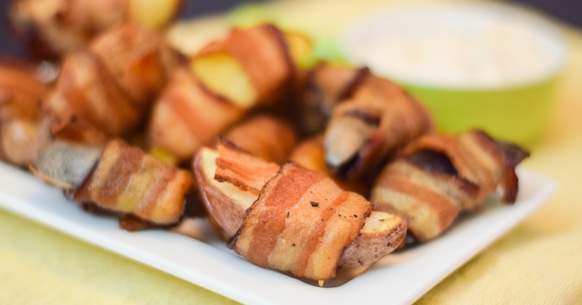 Bacon Wrapped Potato Wedges Grumpy's Honeybunch