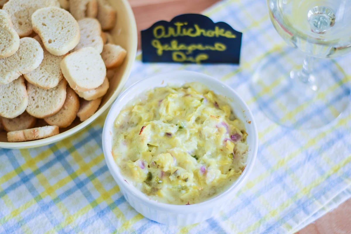 Spicy Artichoke Bruschetta