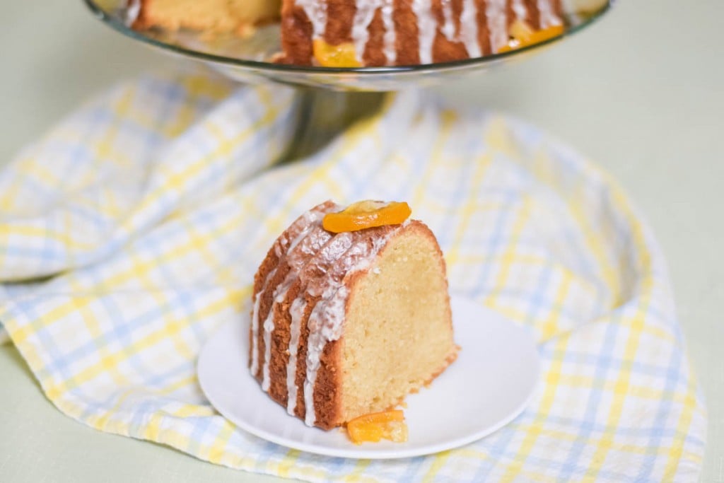 Rustic Pound Cake with Meyer Maple Glaze