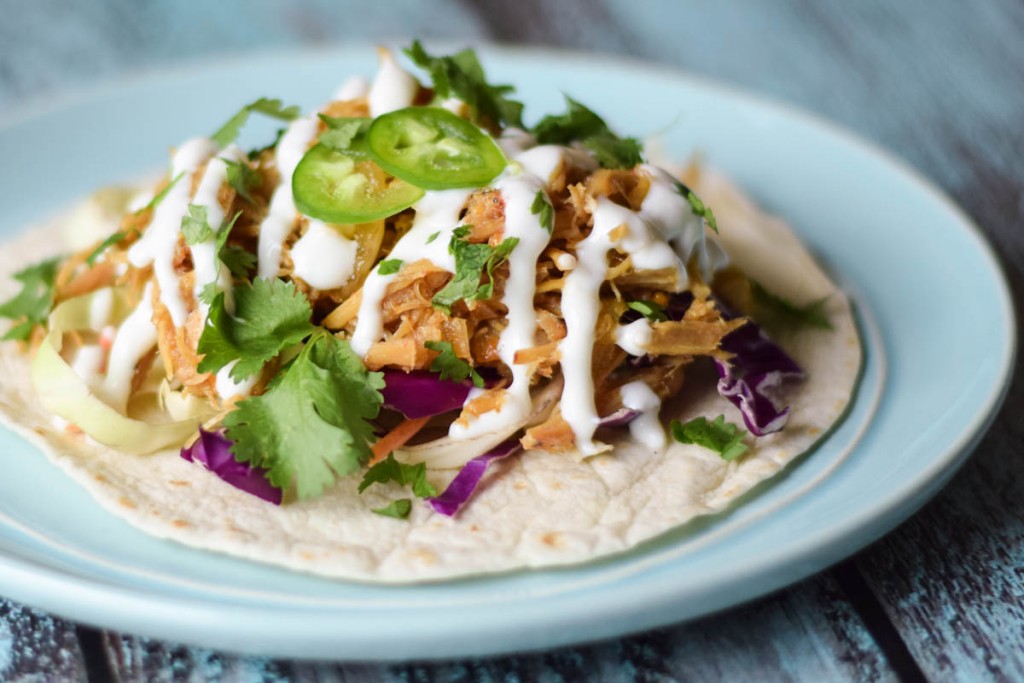 Sweet & Spicy Pulled Pork Tacos