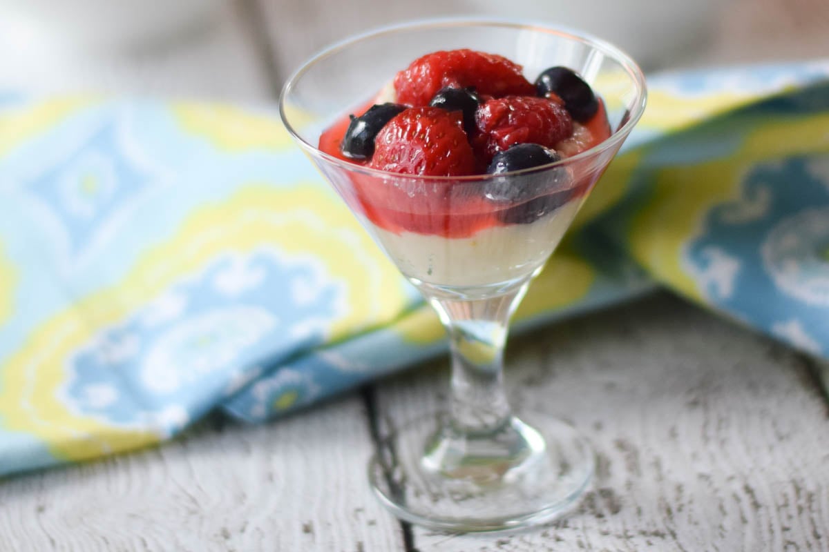 Macerated Berries with Marscapone Cream