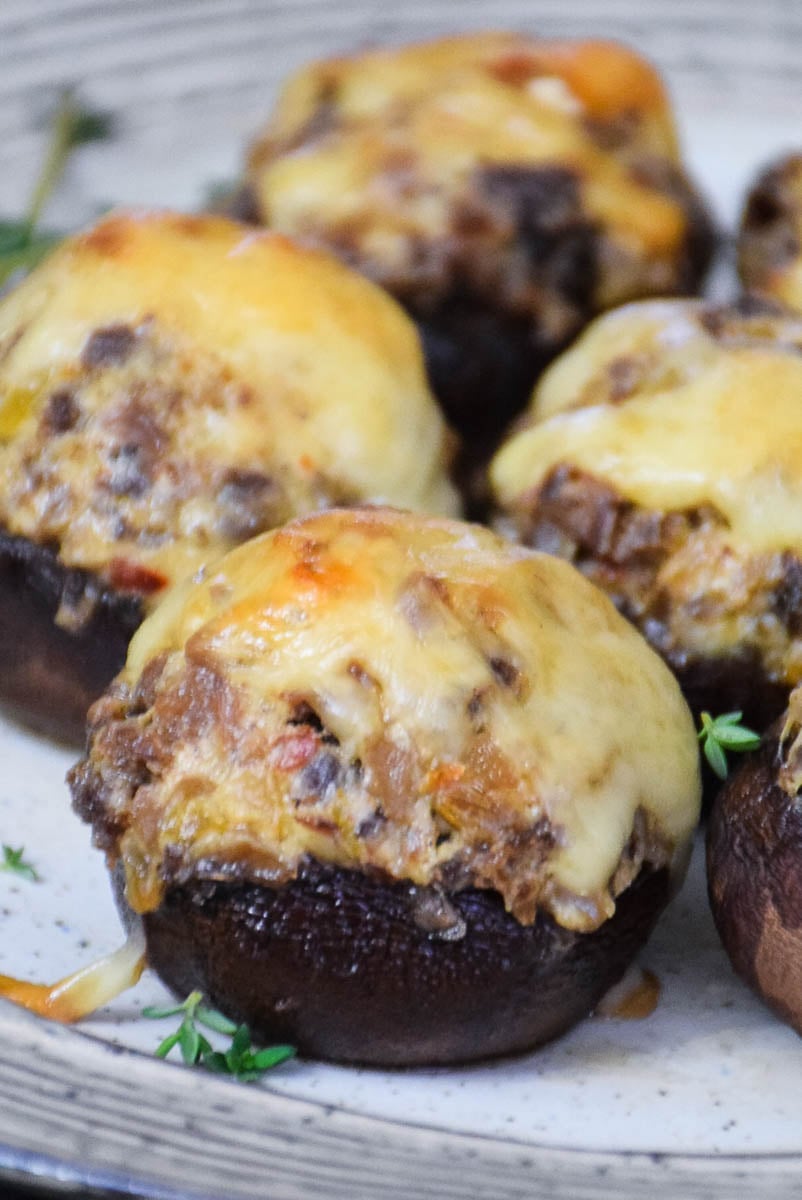 Low Carb Sausage Stuffed Mushrooms