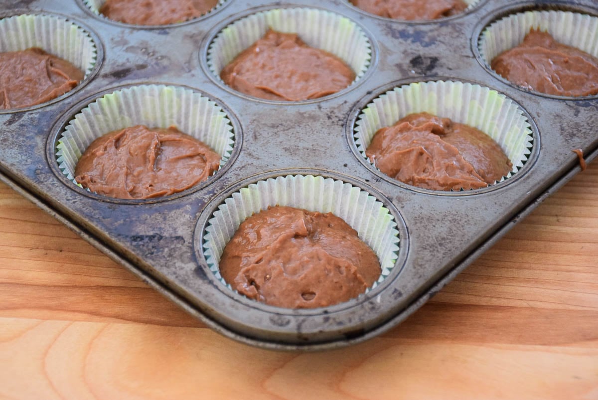 Chocolate Cupcakes with Bailey's Cream Frosting