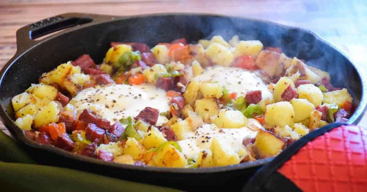 Homemade Corned Beef Hash and Eggs - Grumpy's Honeybunch