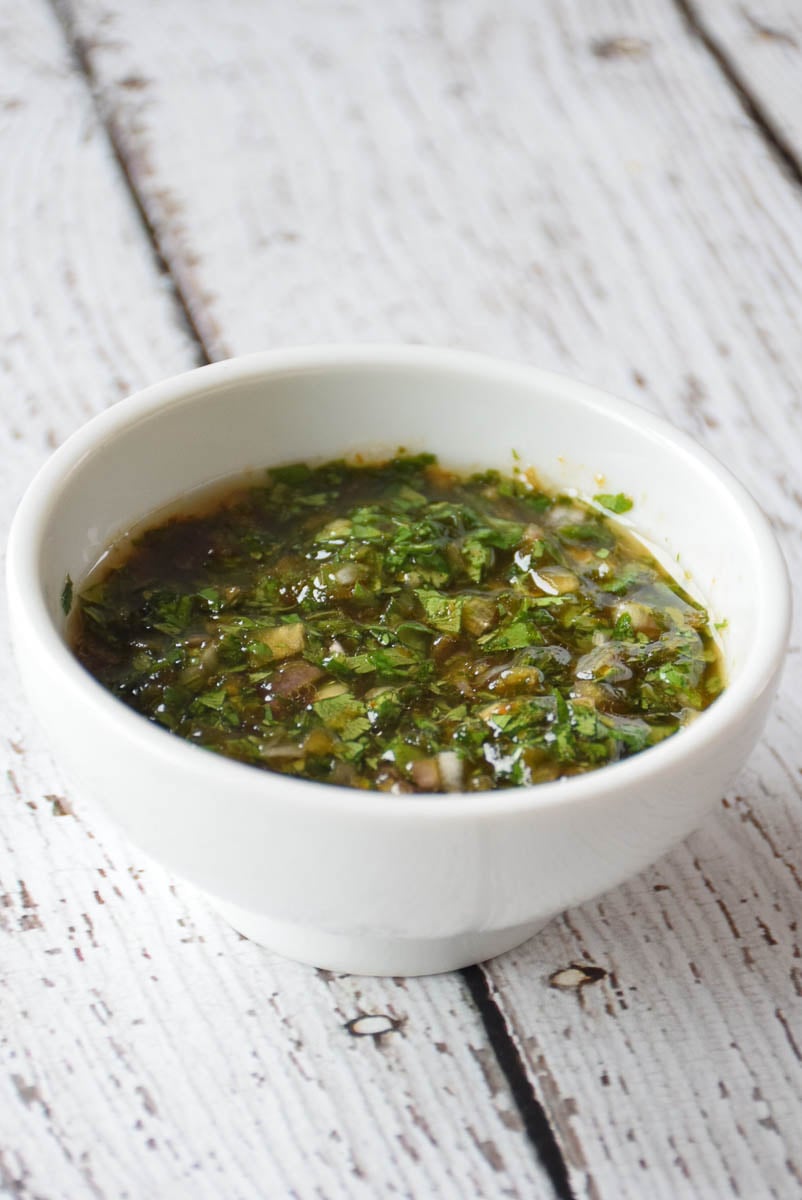 Chicken Thighs with Cilantro Sauce