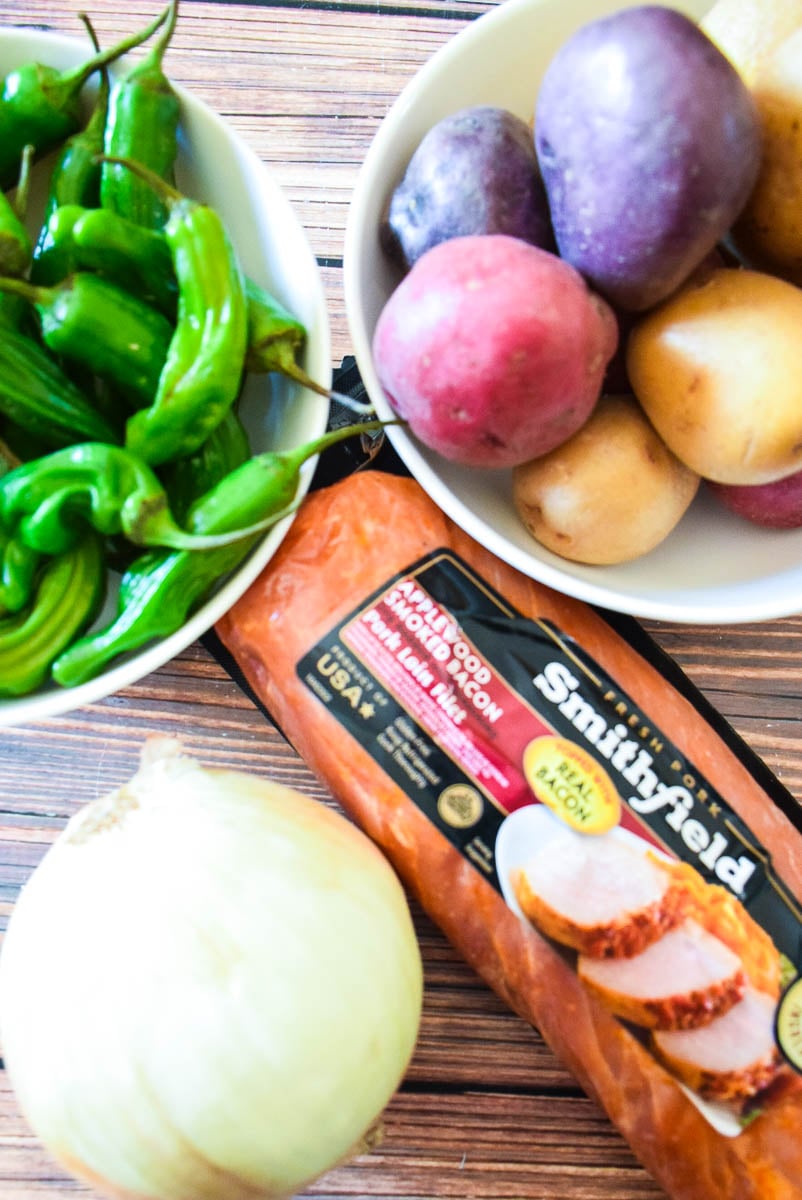 Ingredients for sheet pan recipe.