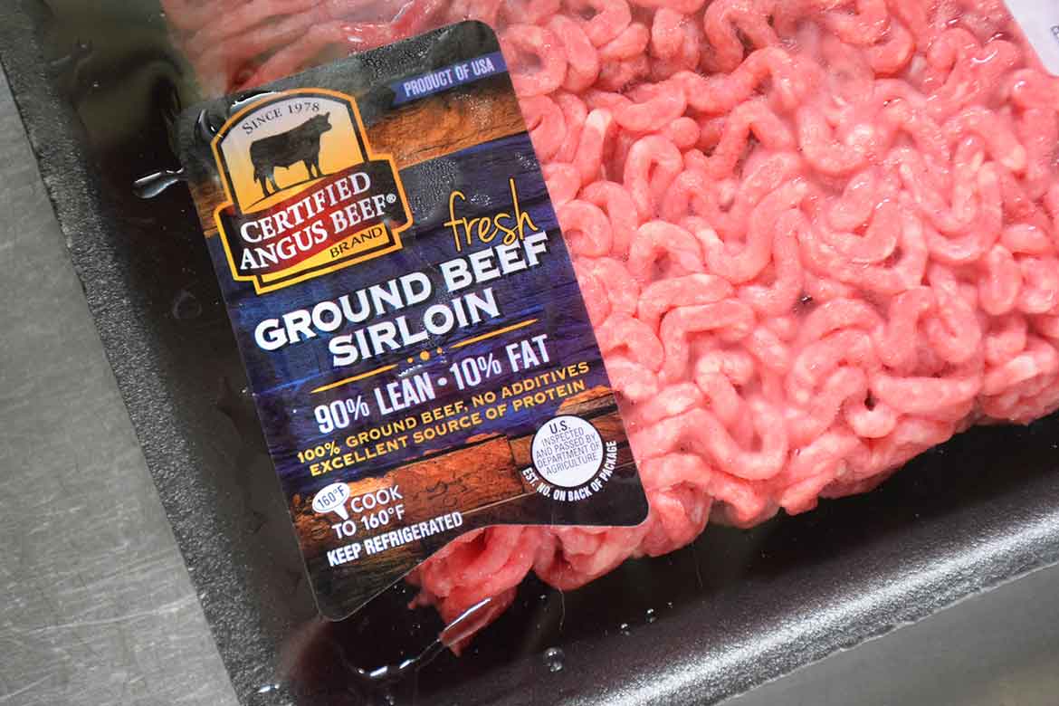 Certified Angus Beef Ground Beef in packaging