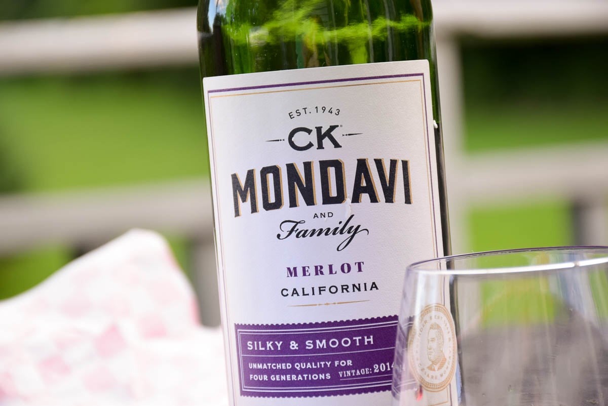 CK Mondavi Merlot label