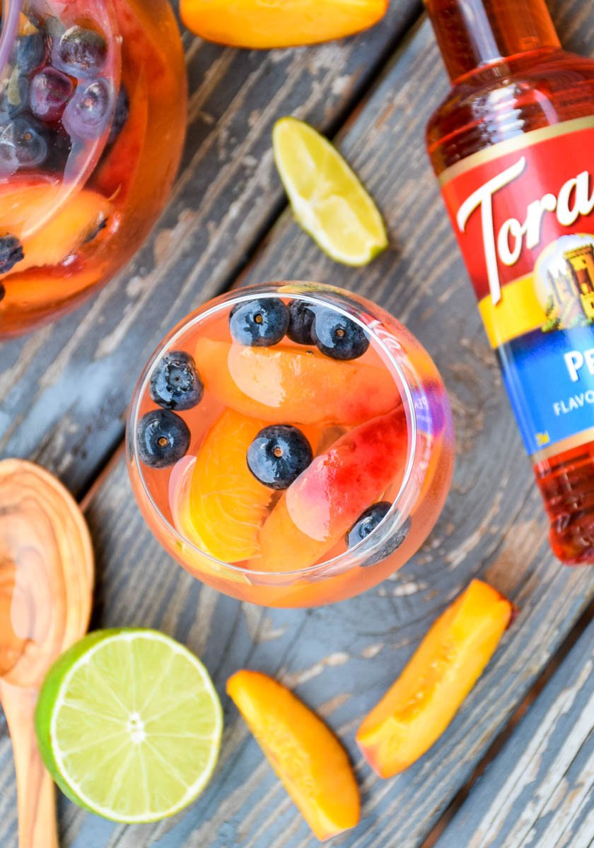 Sparkling Peach Sangria