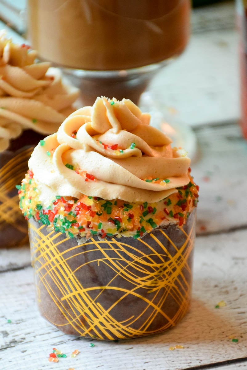 Chocolate Peanut Butter Truffle Cupcakes