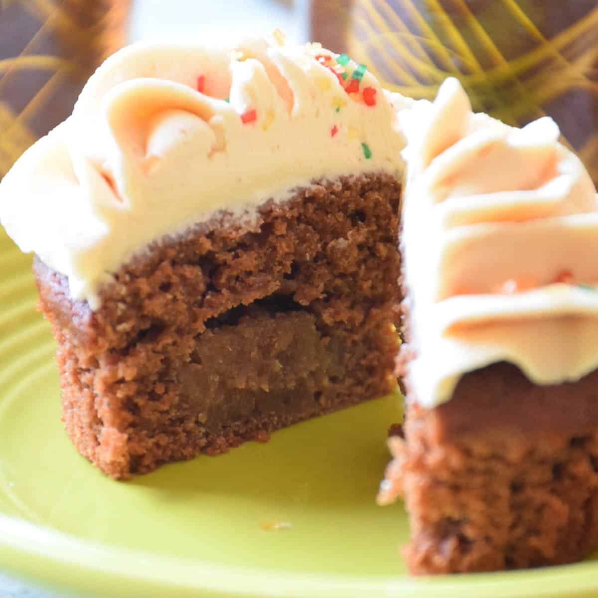 Chocolate Peanut Butter Truffle Cupcakes