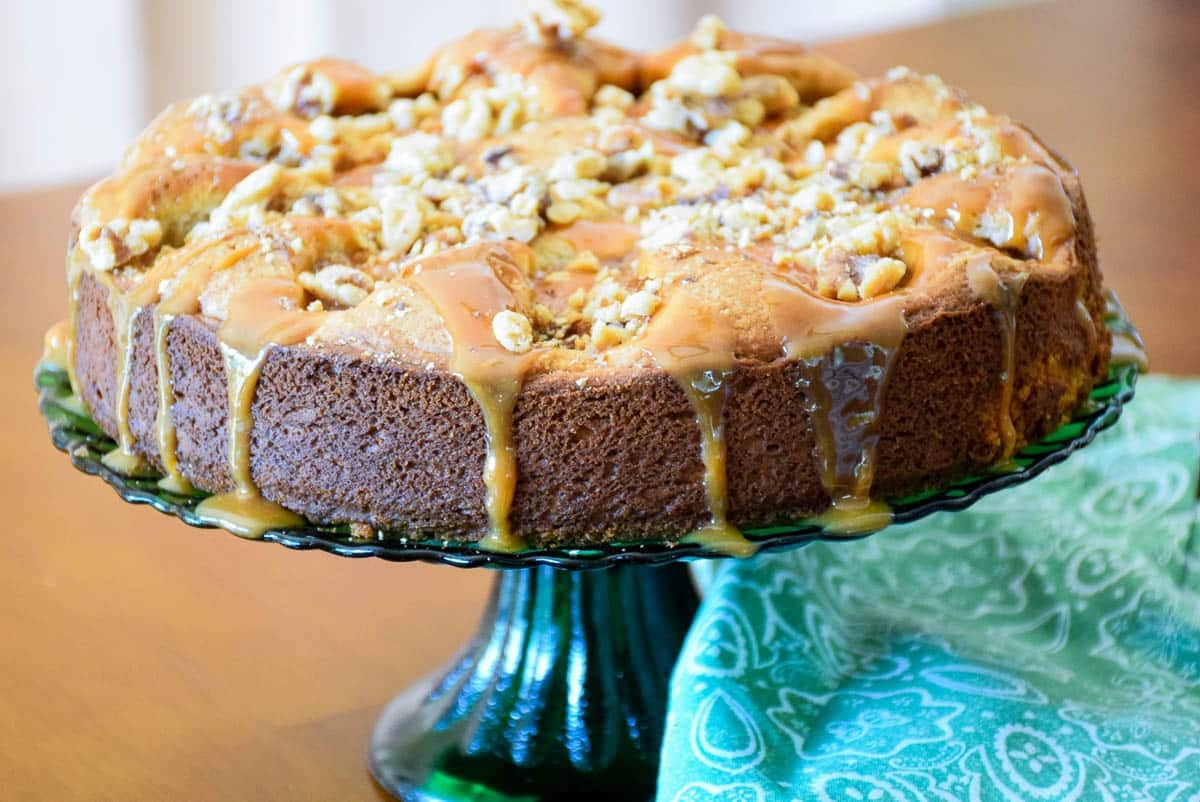 Salted Caramel Apple Cake