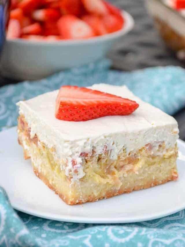 Keto Rhubarb Dream Bars