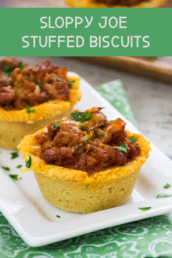 Low Carbohydrate Sloppy Joe Stuffed Biscuit