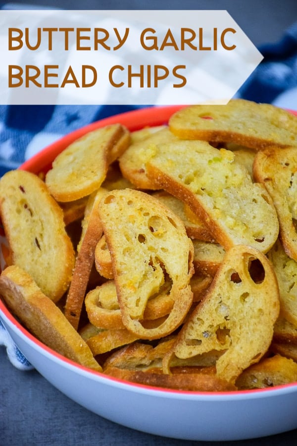 Buttery Garlic Bread Chips Grumpy's Honeybunch