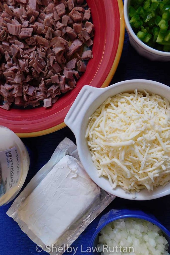 Philly Cheesesteak Skillet Dip Ingredient mis en place