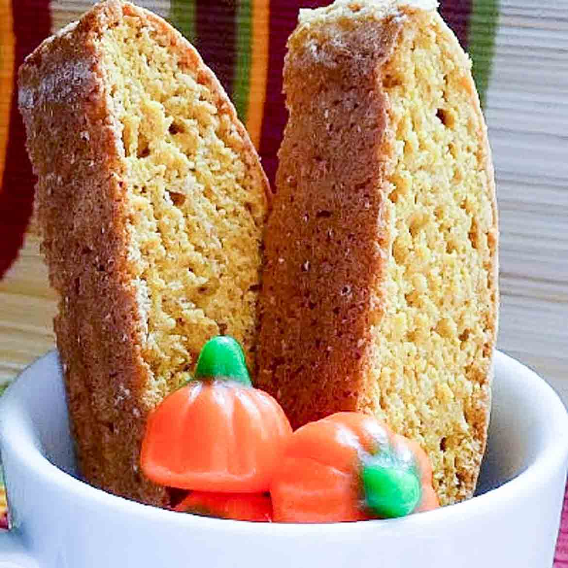 Pumpkin Biscotti With A Vanilla Drizzle - Grumpy's Honeybunch