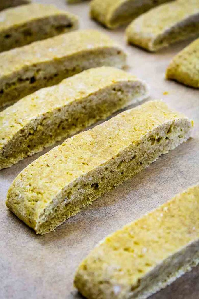 pumpkin biscotti before 2nd baking