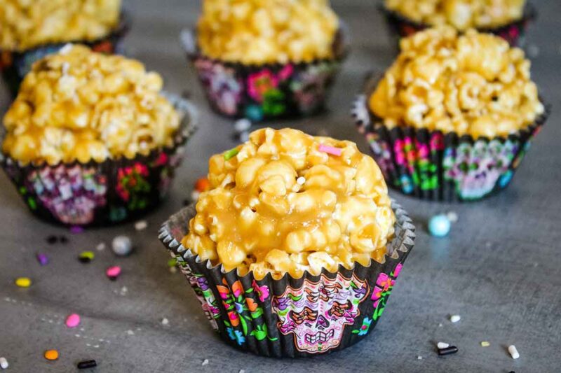 Sweet and Salty Caramel Popcorn Balls - Grumpy's Honeybunch