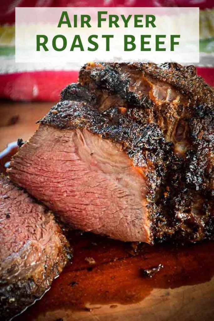 Air Fryer Roast Beef Pinnable Image