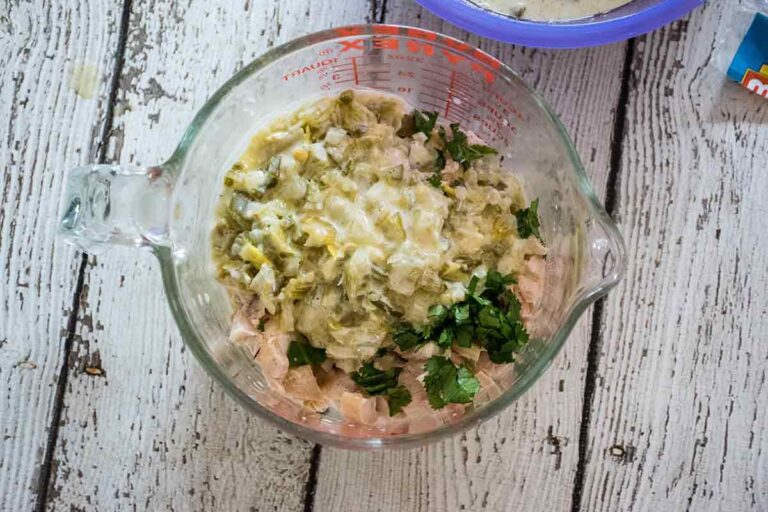 Easy Green Chicken Enchilada Recipe low carb Grumpy's Honeybunch