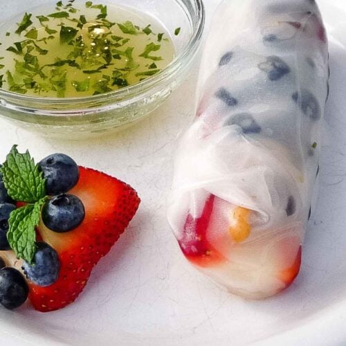 Fruit Spring Roll Rice Wrapper Fruit Spring Rolls - Grumpy's Honeybunch