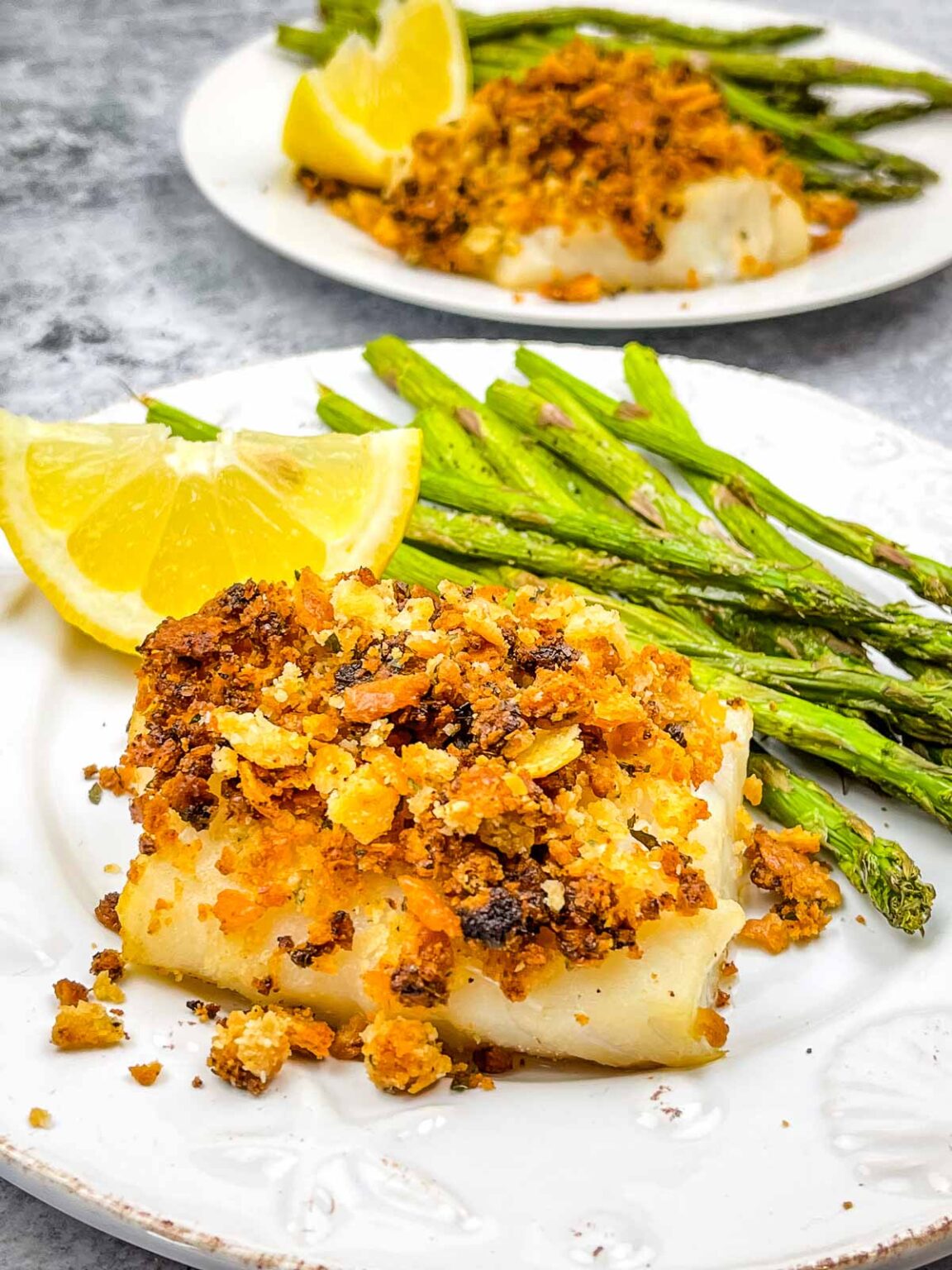 Air Fryer Cod with Ritz Cracker Topping Grumpy's Honeybunch